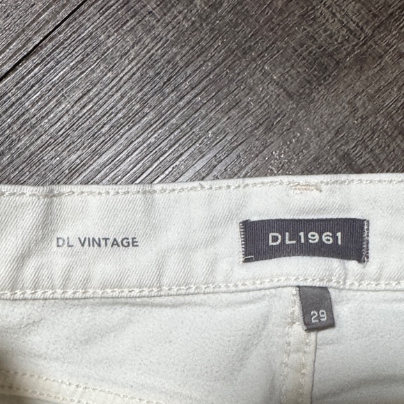 NWOT DL1961 Hepburn Wide-Leg Women's Cream Jeans - Picture 9 of 13